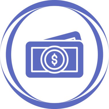 Para için. Web simgesi vektör illüstrasyonu 