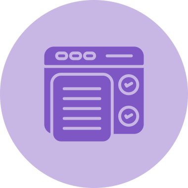 Yazılım Test Simgesi, Beyaz Konsepti İzole Edildi 