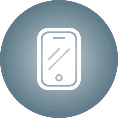 Akıllı telefon. Web simgesi basit illüstrasyon 