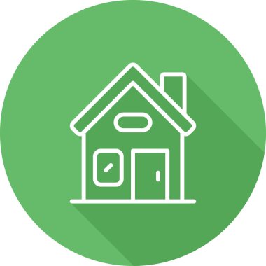 Ev. Web simgesi basit illüstrasyon 