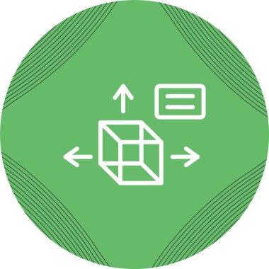 3B tasarım web simgesi, vektör illüstrasyonu