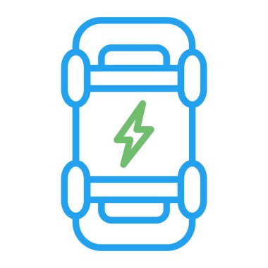 Elektrik Kaykayı web simgesi, basit vektör illüstrasyonu 