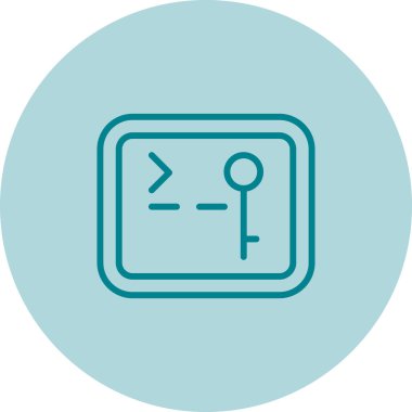 SSH Erişim simgesi, vektör illüstrasyonu basit tasarım