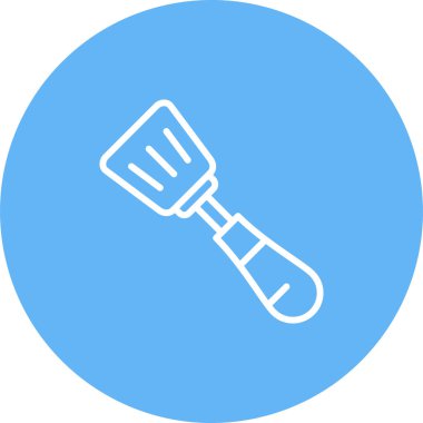Spatula Simgesinin Vektör illüstrasyonu 