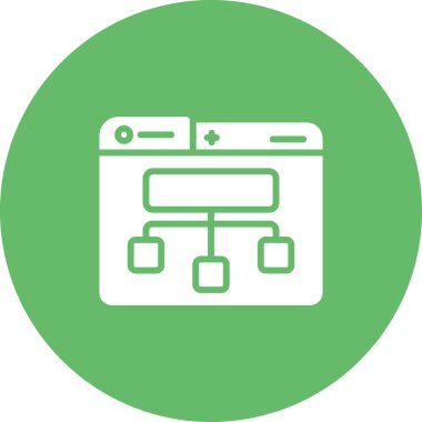 Site Harita simgesi, vektör illüstrasyonu basit tasarım