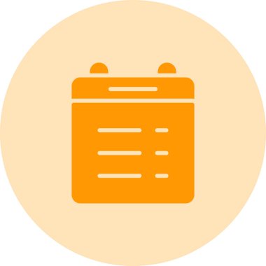 Takvim Çizgileri web simgesi, basit illüstrasyon 