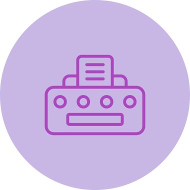 Yazıcı. Web simgesi basit tasarım