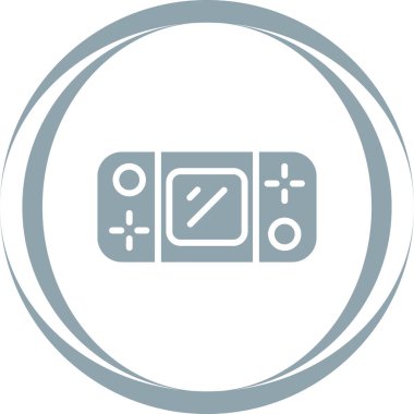 El bilgisayarı Oyun Konsolunun vektör çizimi modern simge