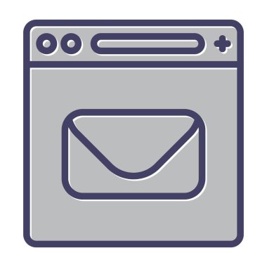 e- posta iletisi simgesi, vektör illüstrasyonu 