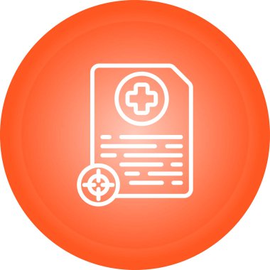 Belge simgesinin vektör illüstrasyonu