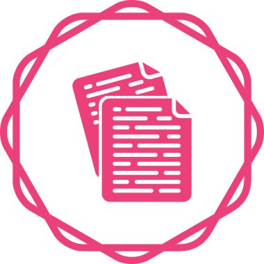 Belgeler. Web simgesi basit illüstrasyon