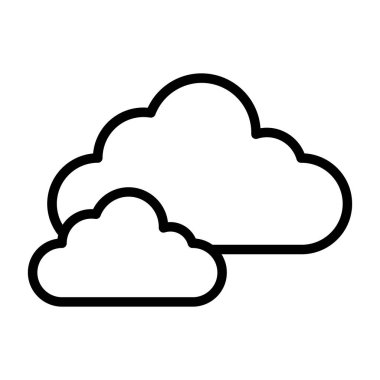 Bulut. Web simgesi basit illüstrasyon