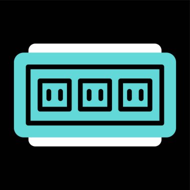 soket simgesi web basit illüstrasyon