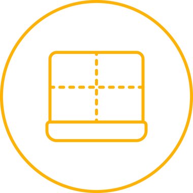 Web tasarımı için kenar simgesi, ayırıcı satır vektör işareti 