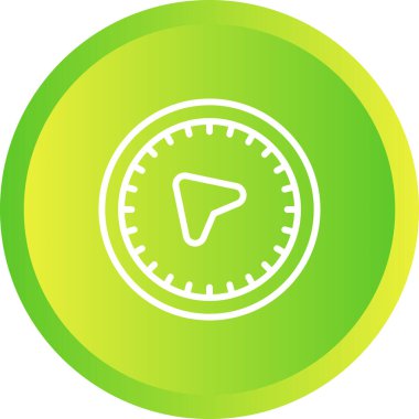 pusula web simgesi tasarımı çizimi