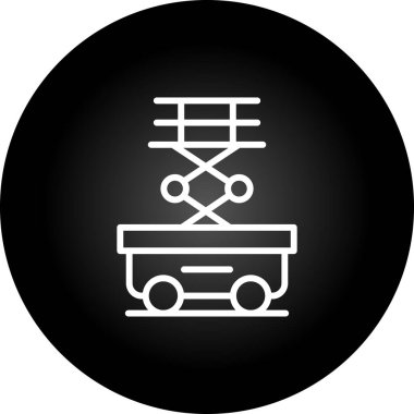 Makas Kaldırma simgesi vektör illüstrasyonu    