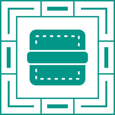 Web tasarımı için kenar simgesi, ayırıcı satır vektör işareti 