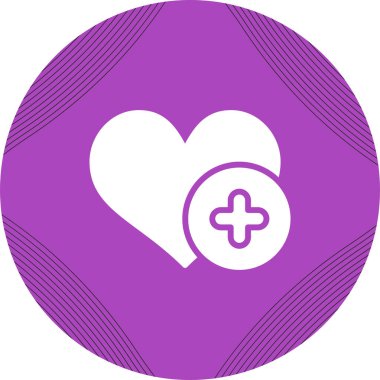 çapraz simge vektör illüstrasyonlu kalp 