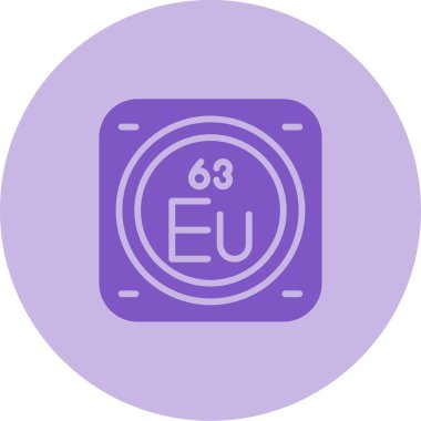 Kimyasal Element Web simgesi vektör çizimi