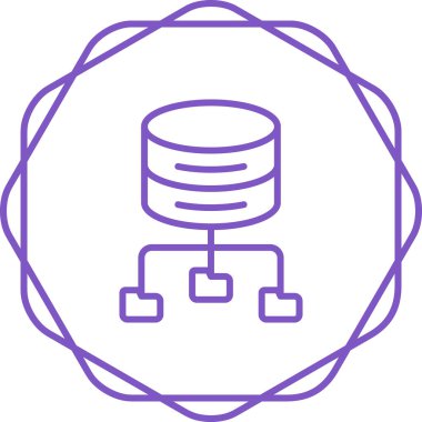 Büyük Veri Analizi vektör resimleme simgesi