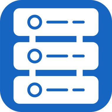 Web Sunucusu simgesi vektör illüstrasyonu 