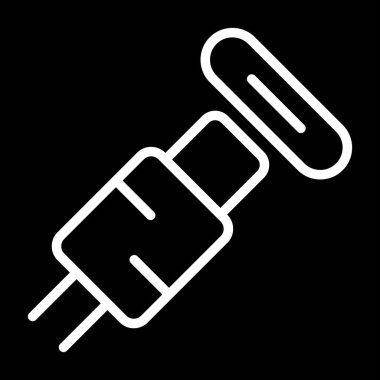 usb kablo simgesi, vektör illüstrasyonu basit tasarım