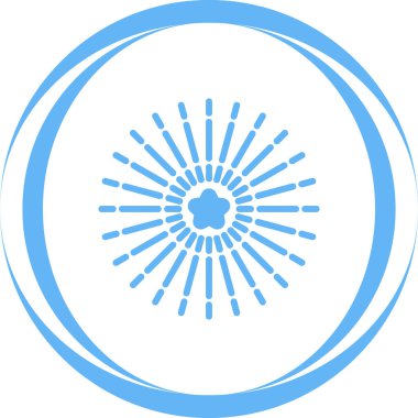 Havai fişek web simgesi, basit vektör illüstrasyonu 