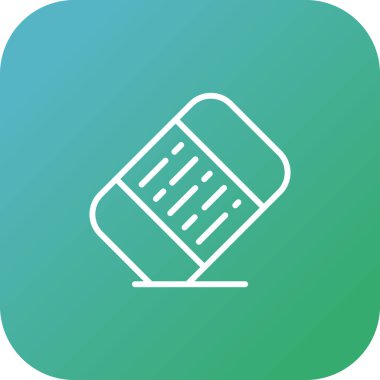 Silgi web simgesinin vektör illüstrasyonu 