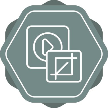 Ekin. Web simgesi basit illüstrasyon