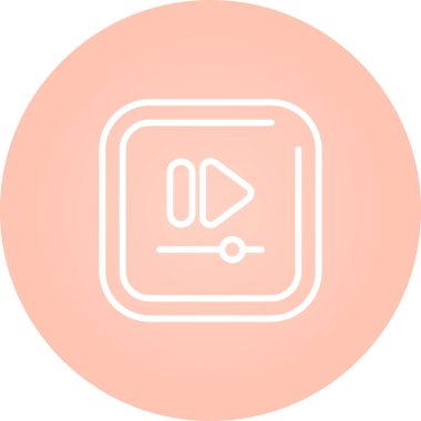 Video Hızlı Kare simgesinin vektör illüstrasyonu