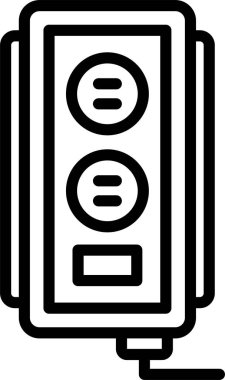 soket simgesi web basit illüstrasyon