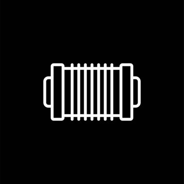 Kablo Spool Roller ikon vektör çizimi 