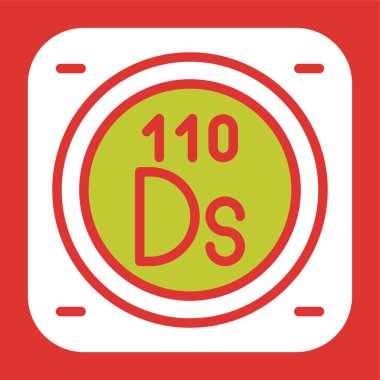 Metal kimyasal elementin web illüstrasyonu