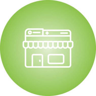 Etrade web simgesi vektör illüstrasyonu