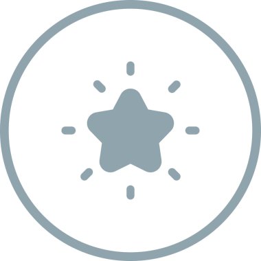 parlayan yıldız simgesi vektör illüstrasyonu 