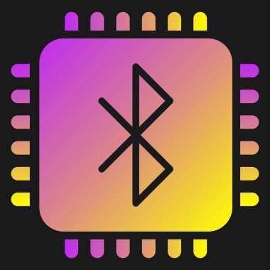 bluetooth web simge vektör çizim