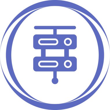 Web Sunucusu simgesi vektör illüstrasyonu 