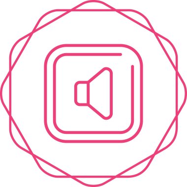 Konuşmacı. Web simgesi basit tasarım