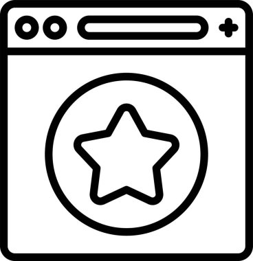 Favori sayfanın illüstrasyon simgesi 