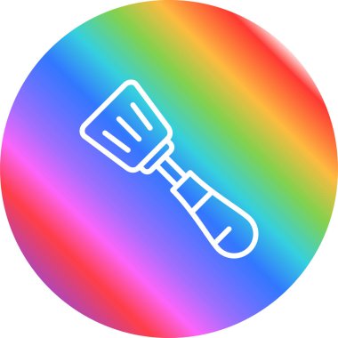 Spatula Simgesinin Vektör illüstrasyonu 