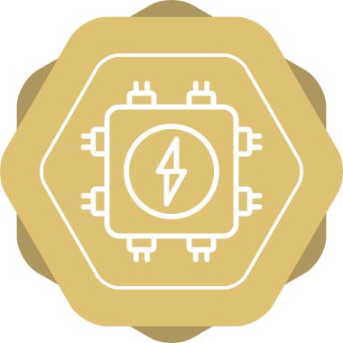 Bağlantı Kutusu simgesi, vektör illüstrasyonu basit tasarım