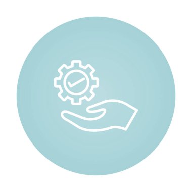  Proje Yönetimi simgesi. Vektör çizim