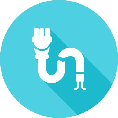 Kırık Kablo simgesi vektör illüstrasyonu 