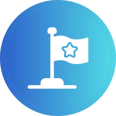 bayrak web simgesi, vektör illüstrasyonu