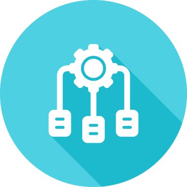 Yazılım Tanımlı Ağ Vektörü Simgesi 