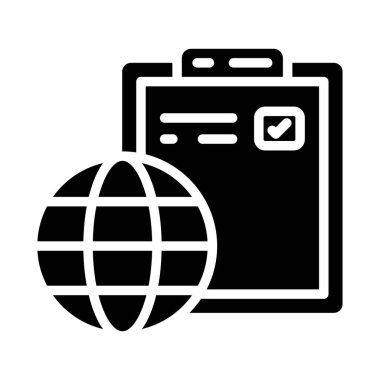 genel ağ simgesi, basit biçim