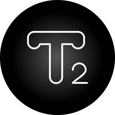 T harfli harf logo tasarımı simgesi