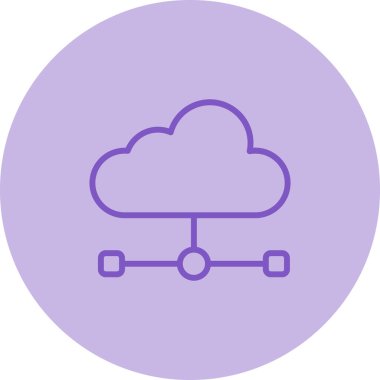 Veri Egemenliği Web simgesi illüstrasyonu. 