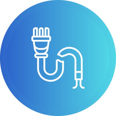 Kırık Kablo simgesi vektör illüstrasyonu 