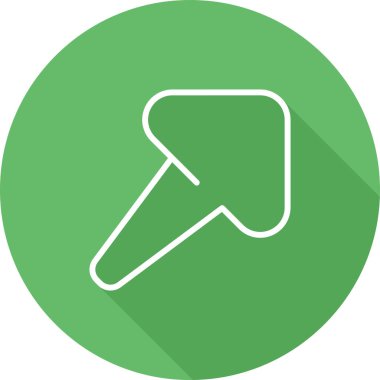 ok simgesi, vektör illüstrasyonu 